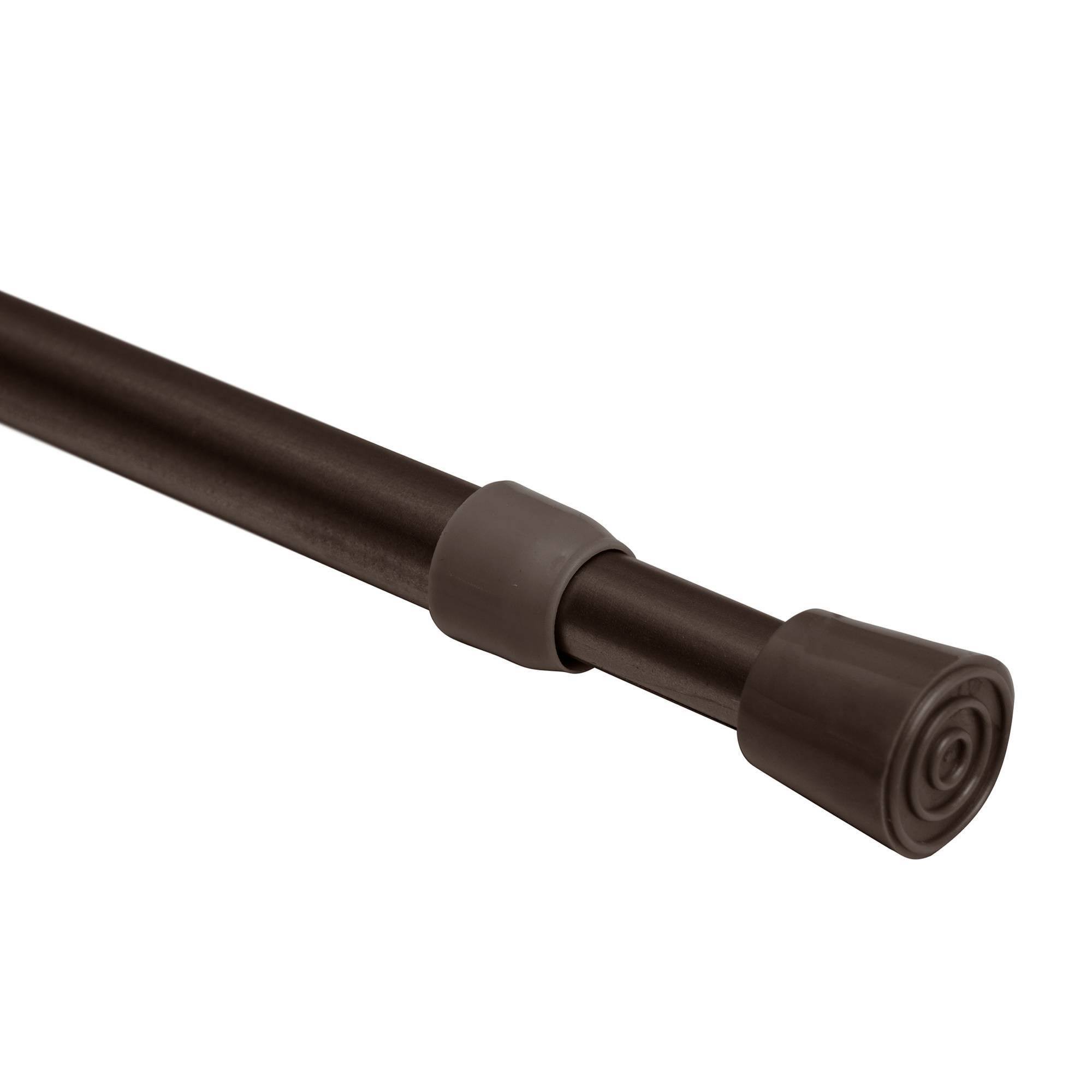 7ebfb40679c6ef12208bdf820e4d36021ff43dac1607150899028de8dee002f2.jpg 28"-48" Round Spring Tension Curtain Rod Bronze - Room Essentials - Image 1