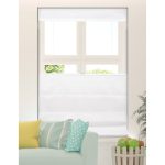 Arlo Blinds Cordless Fabric Roman Shades Top Down Bottom Up Light Filtering, Color: Cloud White, Size: 27.5 inchw x 60 inchh, Size: 27.5W x 60H