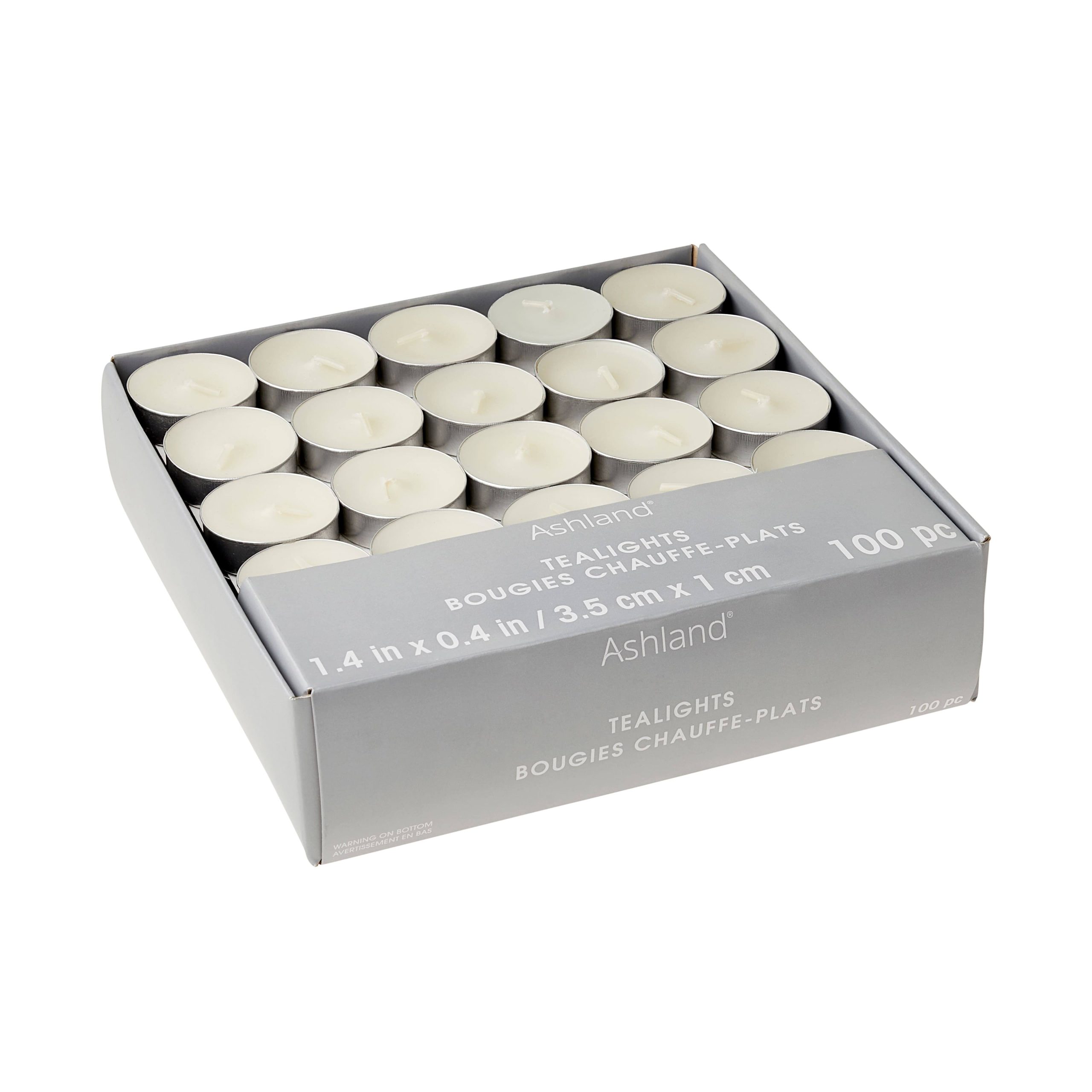7ec90e1e8f9644390c93b1cadcf86cb4116c9509cbebcec6b2f10d63e157660d.jpg Ashland Basic Elements Ivory Unscented Tealights - Each - Image 1
