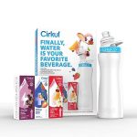 Cirkul 22oz Stainless Steel Water Bottle Starter Kit with 3 Flavored Cartridges