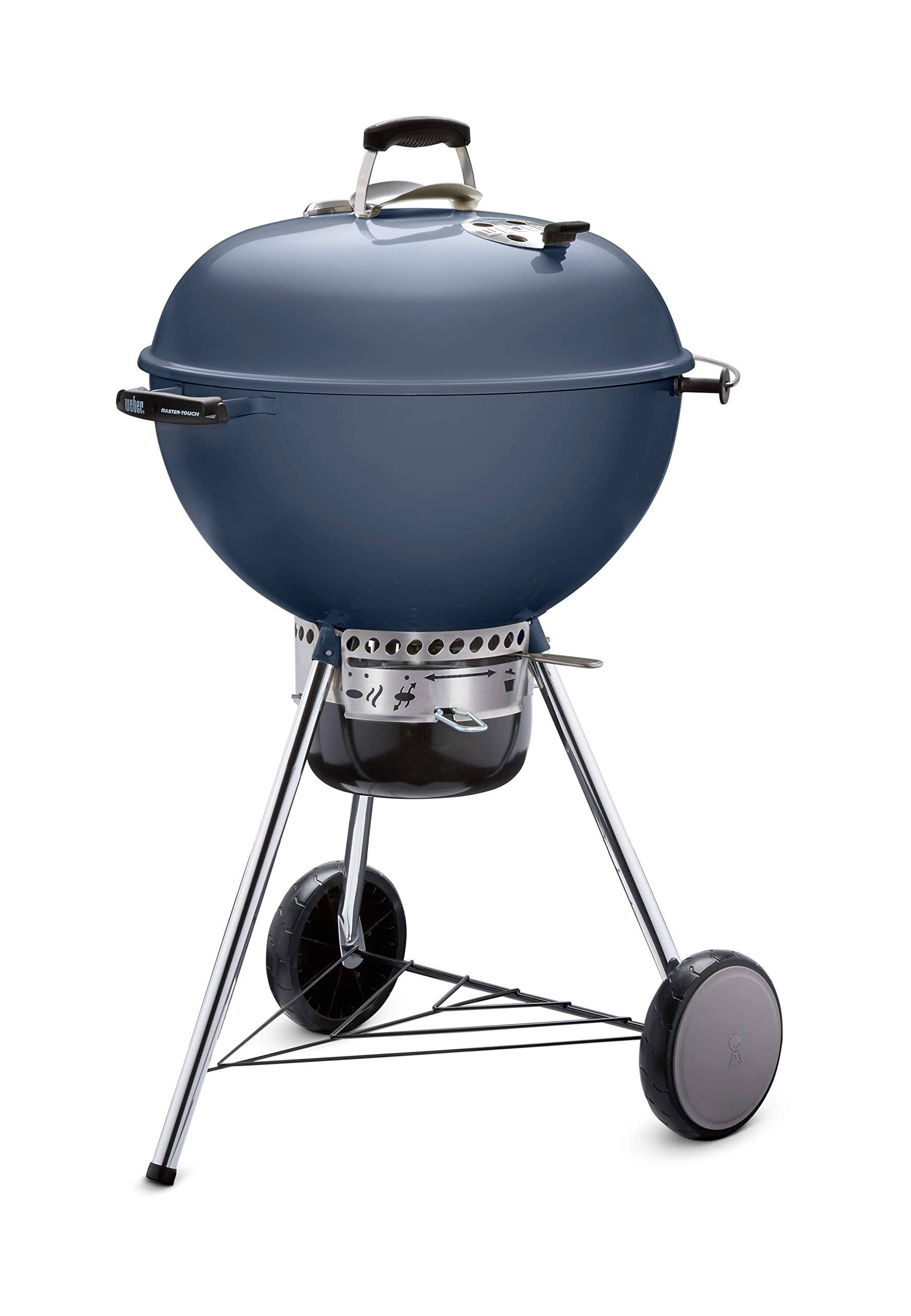 7ef8557bfa350d8c14edbac7c1f3e17c8dc3f017ee57eca0ff7e29d0af9a23e5.jpg Weber 22 in. Master-Touch Charcoal Grill Slate Blue - Image 1