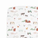 Little Unicorn Cotton Muslin Crib Sheet - Farmyard