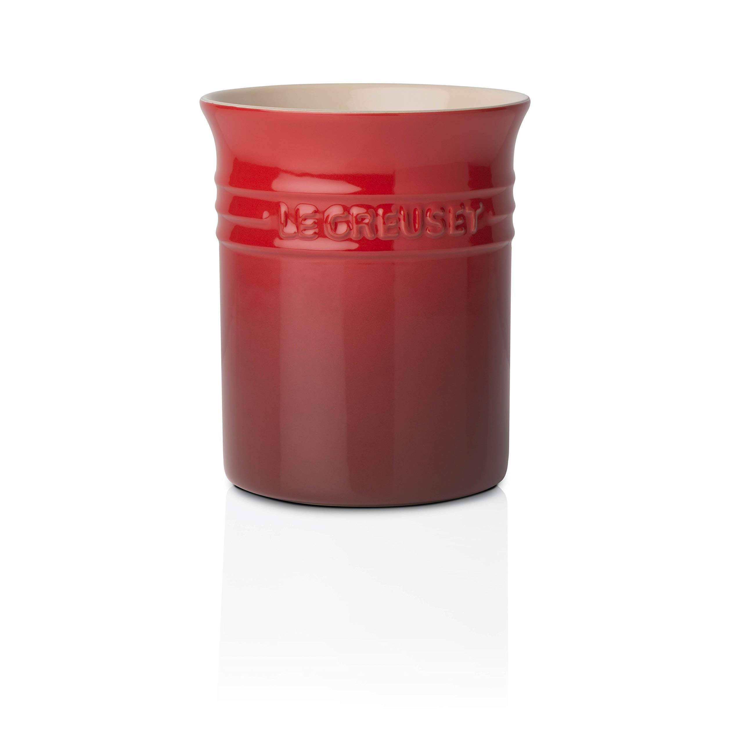 7f182fe6bf3f529a648fff37efe167efeb89c21278c8f821a0abe438dafae1b2.jpg Le Creuset Small Utensil Crock | Cerise/cherry Red - PG1002-67 - Image 1