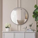 Home Decorators Collection Medium Round Silver Classic Accent Mirror (24 in. Diameter)