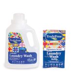 Truly Free Laundry Wash, Signature Scent, Sensitive Skin Natural Detergent, Laundry Supplies for Baby Clothes, Plant-Based, No Harmful Ingredients.