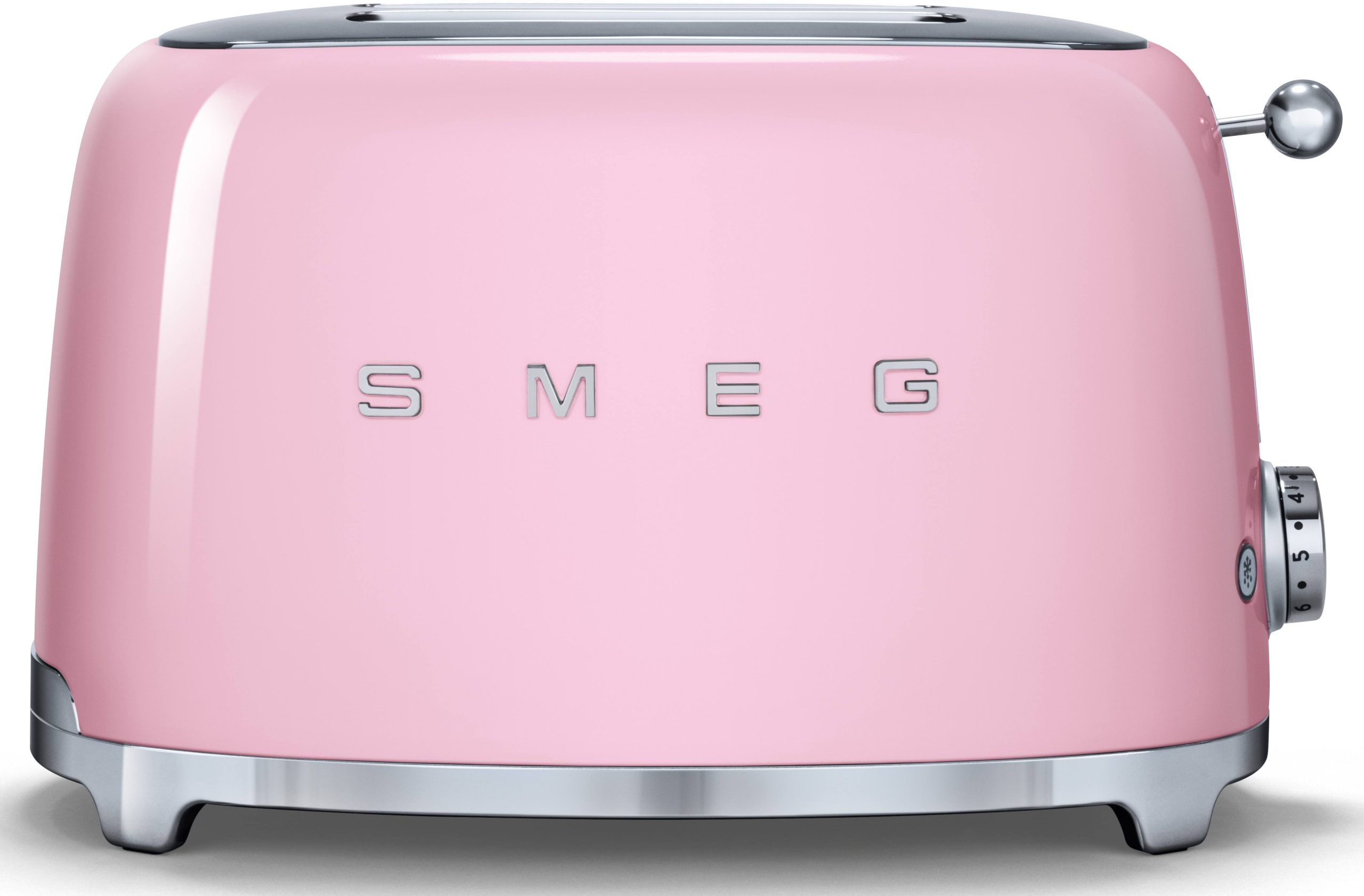7f6062c42345d54f8eda46be47d5a3bd4a721dc60698456e2d60e0704a7c641f.jpg Smeg 50s Style 2-Slice Toaster - Pink - Image 1