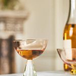 Ramona Coupe Glasses, Set of 4 by Anthropologie in Orange, Size: S/4 Coupe