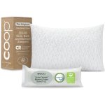 Coop Home Goods - Premium Adjustable Loft Pillow - Cross-Cut Memory Foam Fill - Lulltra Washable Cover from Bamboo Derived Rayon - CertiPUR-US