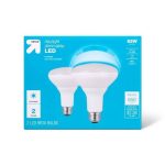 LED 65W BR30 2pk Daylight Light Bulbs - Up & Up