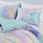 Cassiopeia Watercolor Tie Dye Printed Comforter Set - Aqua - Intelligent Design