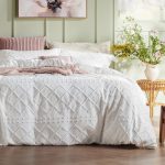Embroidery Duvet Cover Set White King