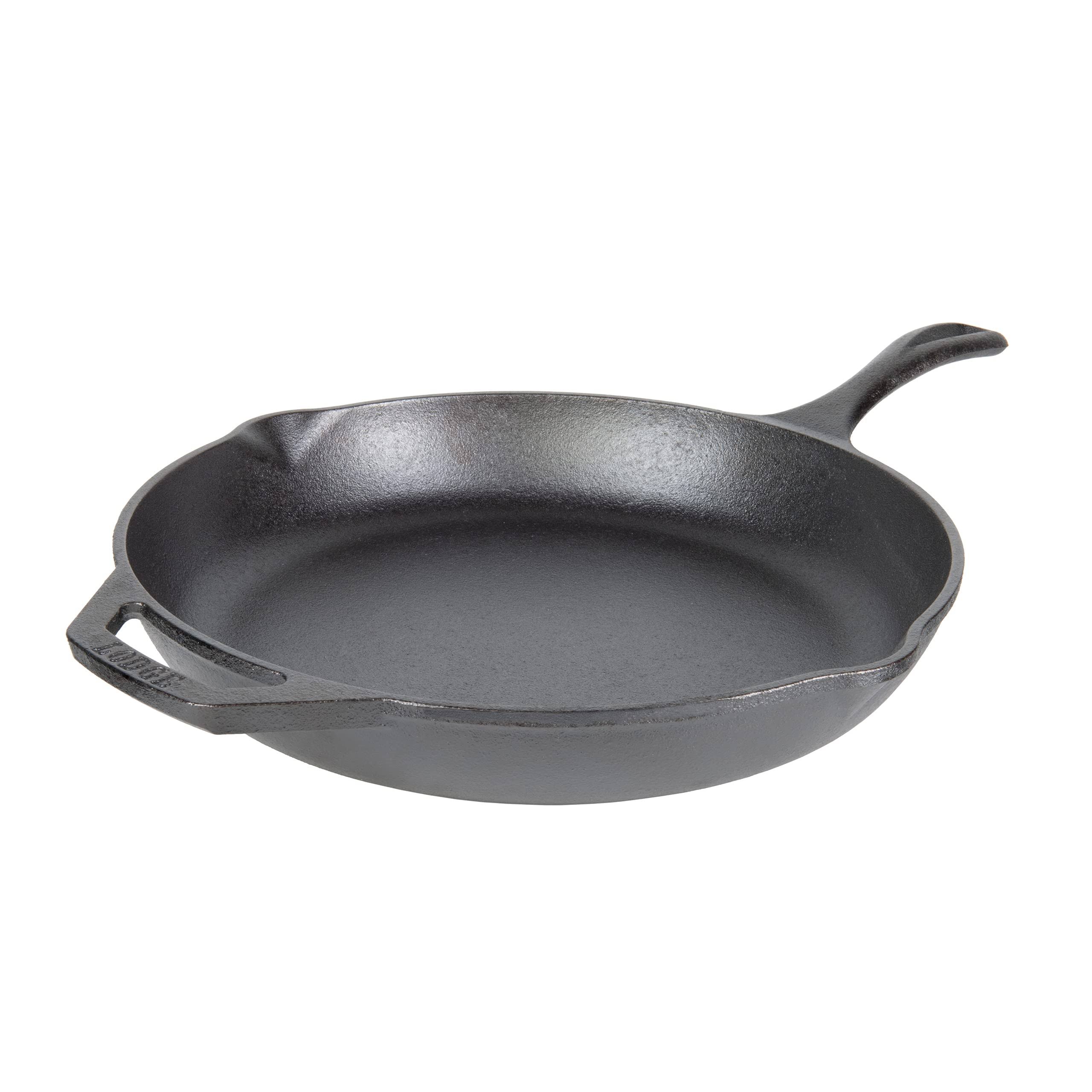 7fd406e1759794f0177cfb3481518db1b7020506fbf56b8f7f2fd94bc86f82af.jpg Lodge Chef Collection Skillet, Cast Iron, Chef Style, 12 Inch - Image 1