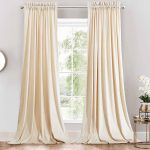 Heavyweight Velvet Curtain Rod Pocket Panels (Set of 2) 63" / Gray by Royal Tradition