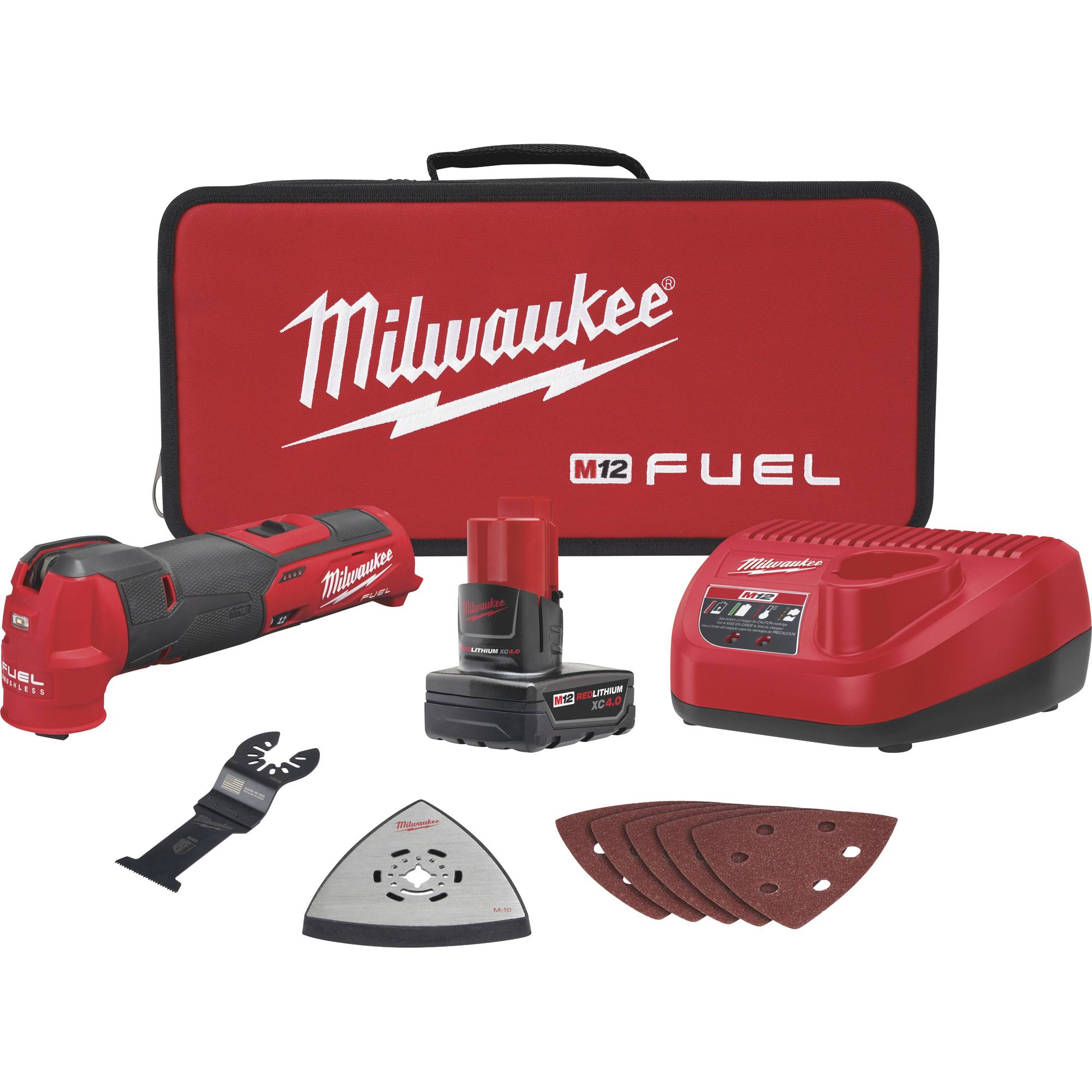 7fe223b755c8d105e342ef48355fd95e2177910178e4c9c845125bc6f8e4fae6.jpg Milwaukee 2526-21XC M12 Fuel Oscillating Multi Tool Kit - Image 1