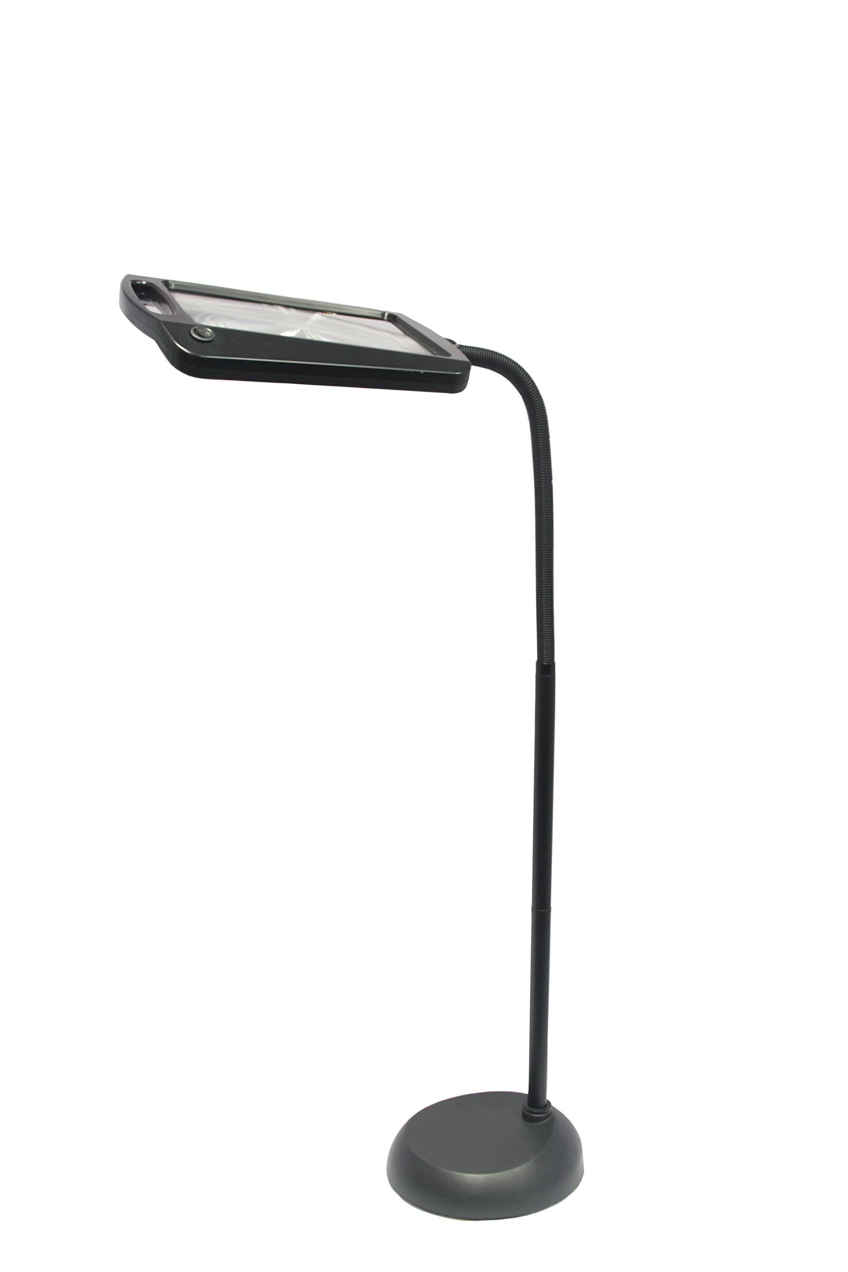 80037f9e77eb580dea54c39edd752e9d689bc814881d30b6712180e1c6d1882d.jpg Full-Page Magnifier LED Floor Lamp - Image 1