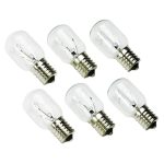 PaeorRorL 8206232a Microwave Oven Light Bulbs,6 Pack 40W 125V E17 Under Hood Microwave Oven Light Replacement Parts,Exact Fit for Whirlpool Maytag Microwaves
