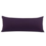Piccocasa Body Brushed Zipper Closure Soft 110 GSM Brushed Microfiber Pillowcase Plum 20"x48"