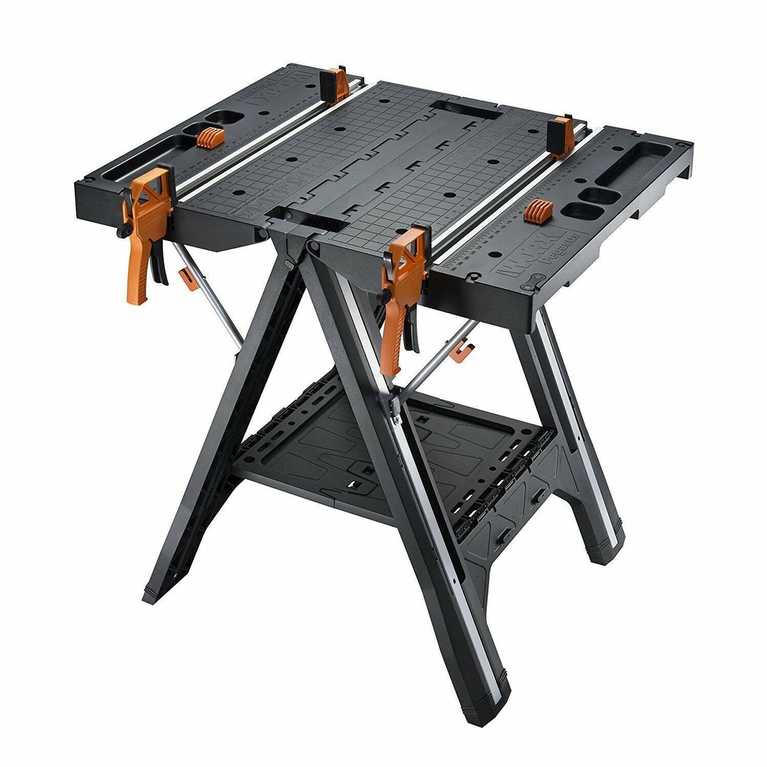 802308502b6f50d07069fbd8755cf7eed77c59db99404c3c0cbfe42da8e8c9d0.jpg Worx WX051 Pegasus Folding Work Table & Sawhorse - Image 1