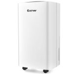 Costway 1500 sq. ft Portable 24 Pints Dehumidifier for Medium to Large Spaces White
