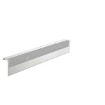 Baseboarders Basic Series 3 ft Galvanized Steel Easy Slip-On Baseboard Heater Cover in White