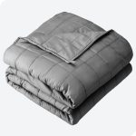 7 lb 40" x 60" Weighted Blanket Cotton Light Grey by Bare Home