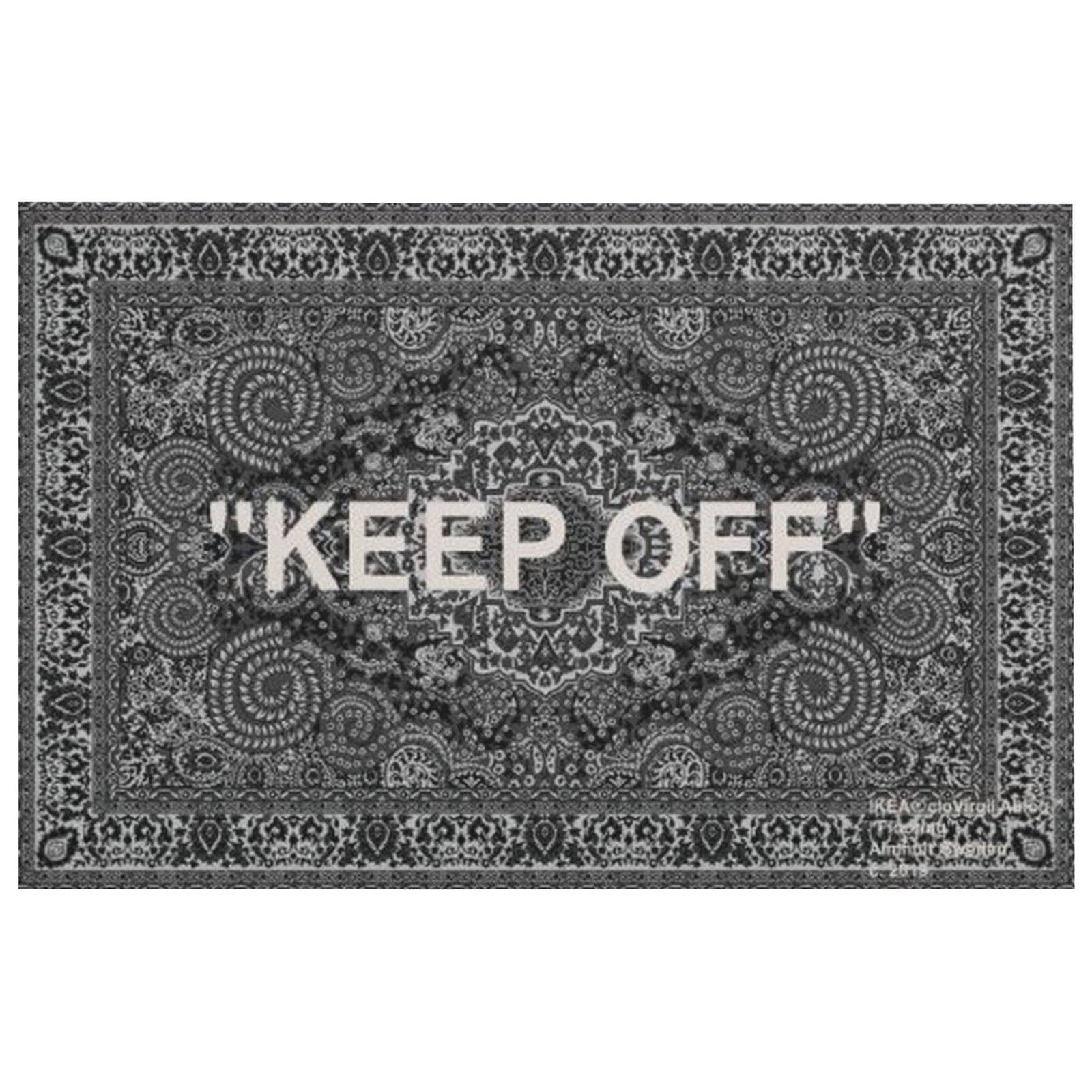 80c79c4204bc4cb0acd5e0eabb04ba2eb87a8e268daa18ef248032d96b52f1a4.jpg YIKUDU Keep Off Large Rugs Floor Mat Modern Carpet for Home Decoration Area Rug,Cozy Art Decoration Polyester Carpet 36 x 24 inch - Image 1