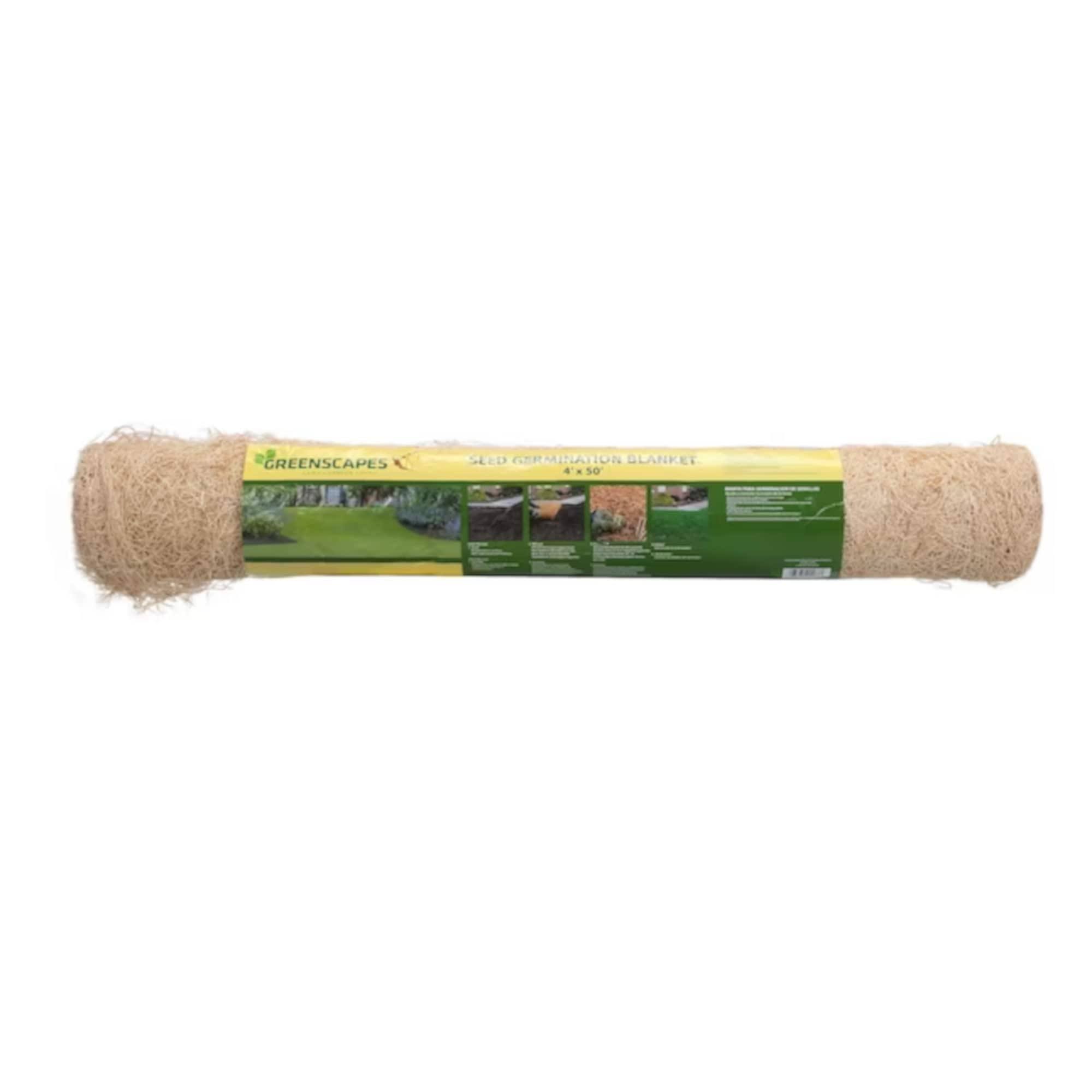80d69be358169bc64d1ce1501892162552e3b3fc2b7799513779774cfb53b5ac.jpg Greenscapes 50-ft x 4-ft Wood Fiber Seed Blanket | 10032 - Image 1