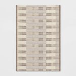 30"x50" Beachside Grid Outdoor Rug Naturals ÿ Threshold Designed with Studio McGee