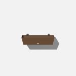 Veradek Window Box Wall/Railing Planter - Espresso - 36 in., Brown