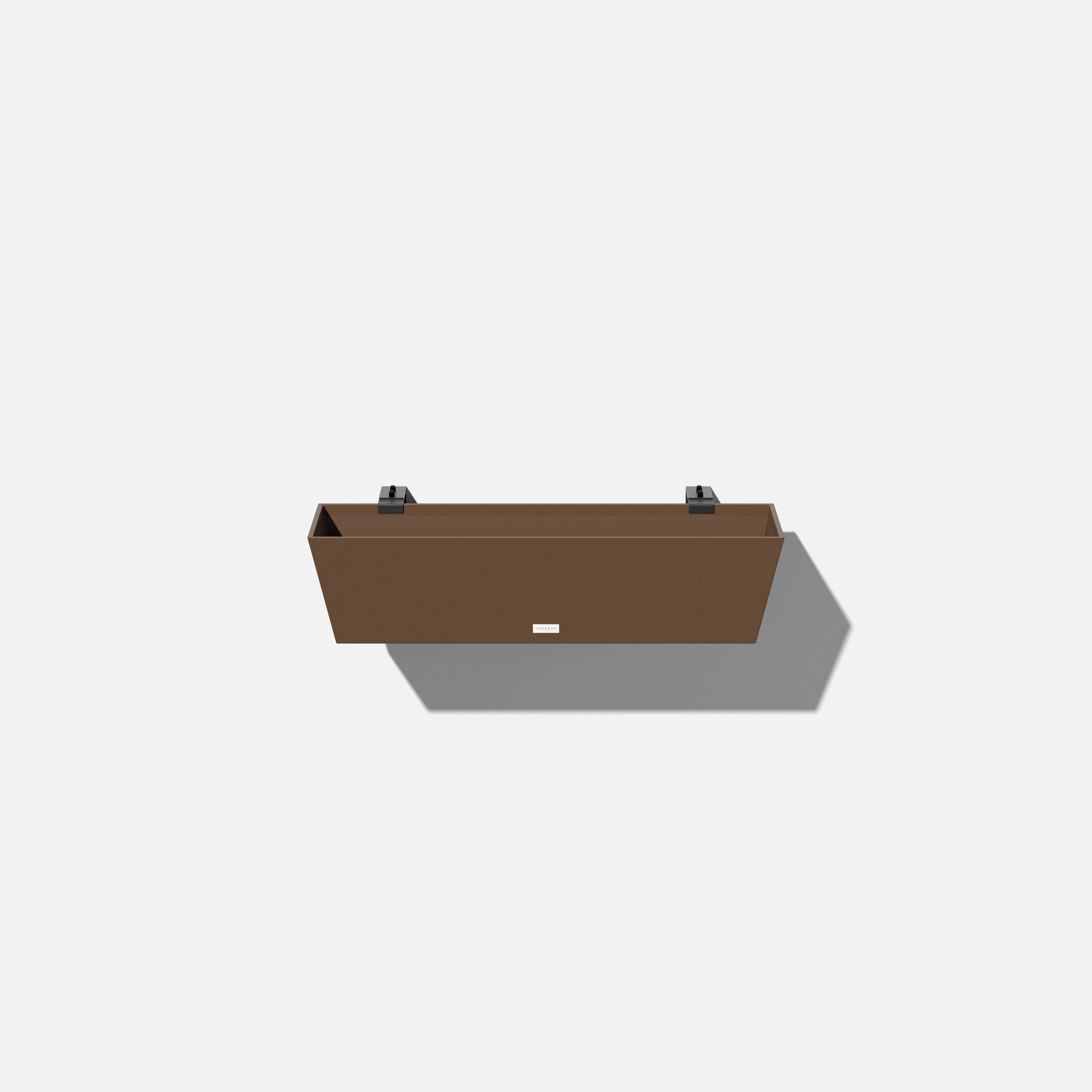 80ee13fe195e2bc68ab0c7aef4c5b9d3340d27d083cfecb1fc3889541ae2a012.jpg Veradek Window Box Wall/Railing Planter - Espresso - 36 in., Brown - Image 1