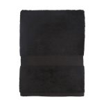 Mainstays Basic Bath Collection - Single Bath Towel, Solid Rich Black