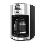 Mr. Coffee - 12 Cup Programmable Coffeemaker, Rapid Brewing, Stainless Steel
