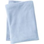 Lands' End Cozy Plush Fleece Throw Blanket, Size: Regular No Sz, Blue
