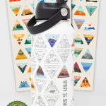 Wondery Parks of The USA Bucket List Water Bottle White