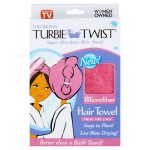 Turbie Twist Microfiber Hair Towel, Size: Regular, Pink