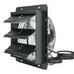 VEVOR Shutter Exhaust Fan, 10'' with Temperature Humidity Controller, EC-Motor, 820 CFM, 10-Speed Adjustable Wall Mount Attic
