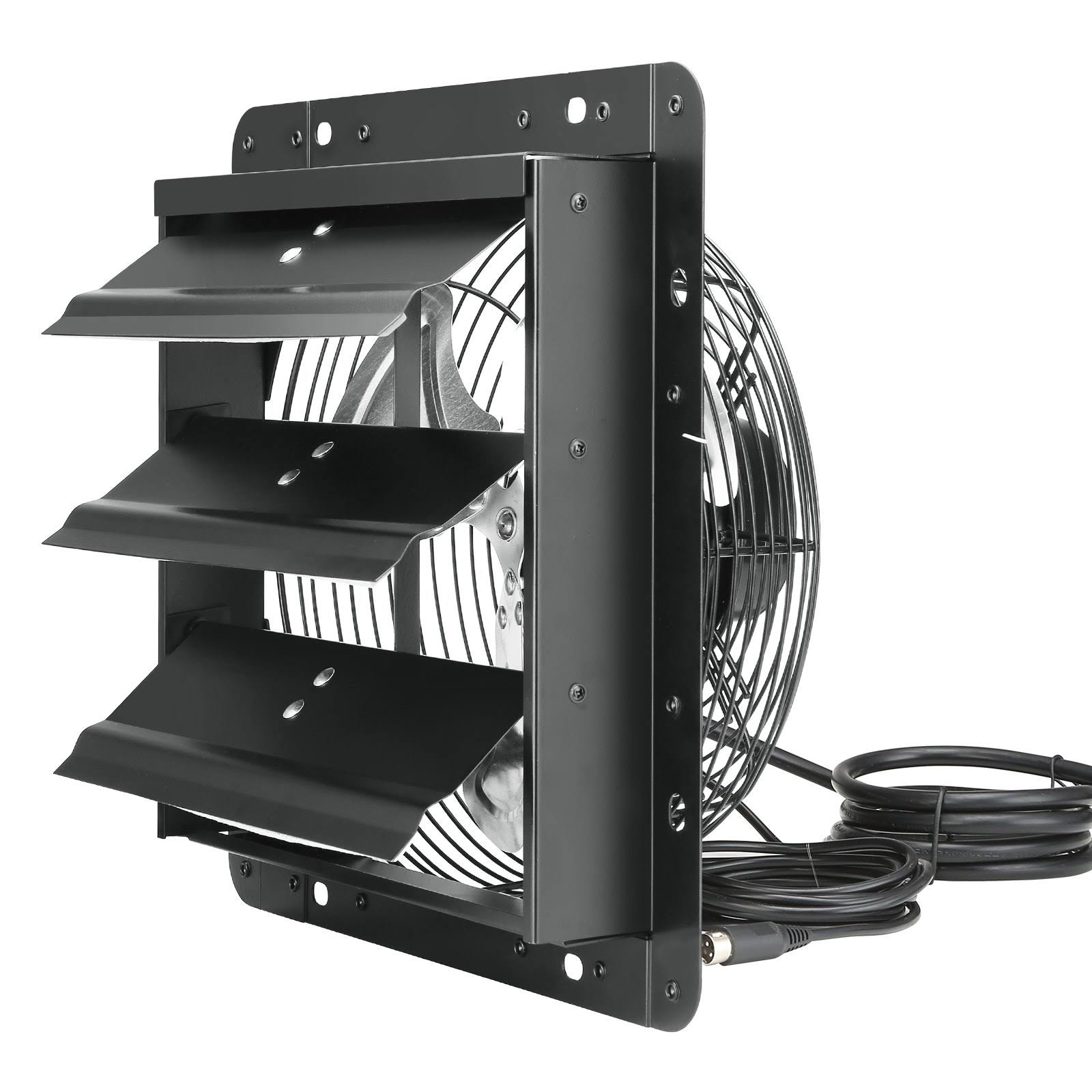 81882ac5130c003b4f3f37973ae85c2a0472db6bd98416935acbc29e4b95b5d3.jpg VEVOR Shutter Exhaust Fan, 10'' with Temperature Humidity Controller, EC-Motor, 820 CFM, 10-Speed Adjustable Wall Mount Attic - Image 1