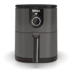 Ninja AF080 Mini Air Fryer 2 qt Capacity Compact Nonstick Quick Set Timer Grey