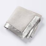 Cloud Island Solid Satin Edge Gray Plush Blanket | Target