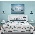 Fleury Signature Reversible Quilt Set Loon Peak Size Queen Quilt + 2 Shams