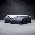 LUXOME Bamboo Lyocell / Minky Weighted Blanket for Kids (8 lb) - Dual Weather - 100% Lyocell from Bamboo
