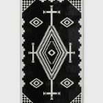 Pendleton Los Ojos Jacquard Towel Black