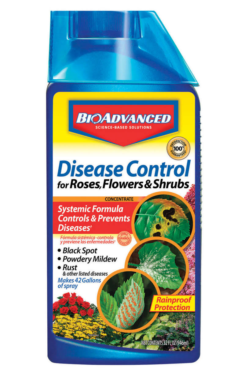 822d83dbe169b00ff57a1171c85ba8898a24a45dc9d01391c4fa3ac0395aa3bf.jpg Bayer Advanced Garden Disease Control for Roses, Flowers & Shrubs, Concentrate - 32 fl oz - Image 1