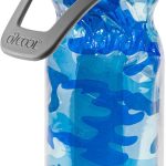 O2cool Mist 'n Sip Water Bottle, 20 oz, Camo Blue