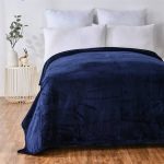 Mainstays Super Soft Indigo Blue Polyester Plush Blanket, King 102 inchx90 inch, Suitable for Adult
