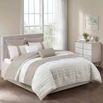 510 Design - Tinsley 8 Piece Comforter Set - Queen - Khaki
