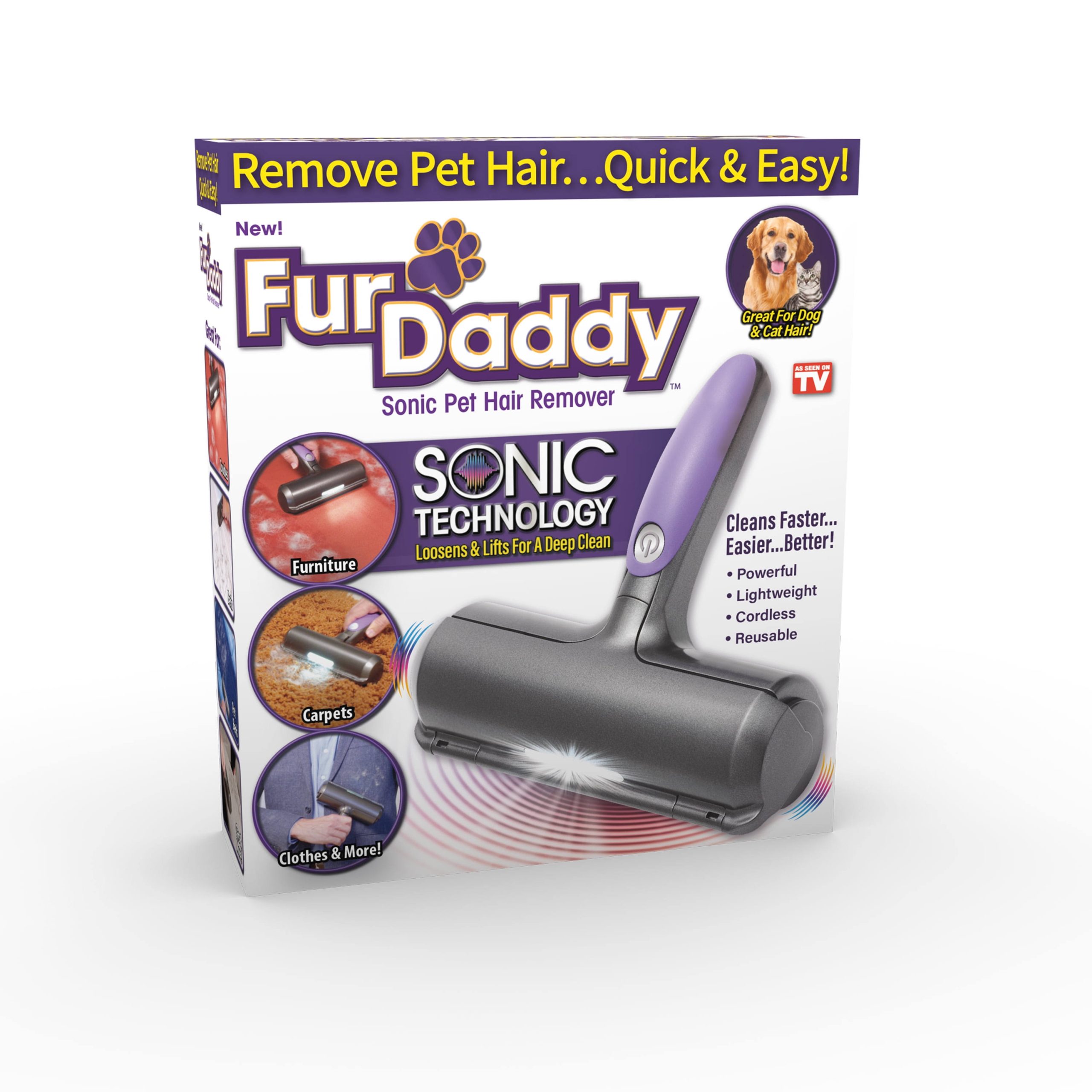 Fur Daddy Pet Hair Remover, Sonic
