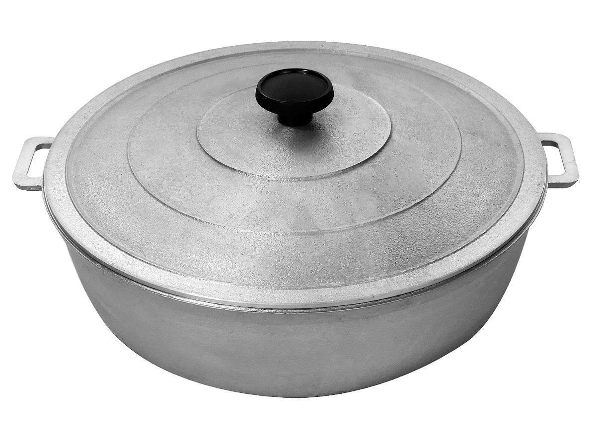 82d7b05399ce7da2857b8dd4312c73e35a8ad4222abe56bd86d340f949468e1f.jpg Uniware 9900 Super Quality Aluminum Caldero,Dutch Oven,2 QT,Silver (20cm (7.9 inch)) - Image 1
