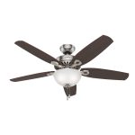 Hunter Builder Deluxe Ceiling Fan - Brushed Nickel - 52 in 53090