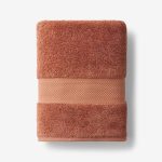 The Company Store Sterling Supima Cotton Solid Terracotta Single Bath Towel